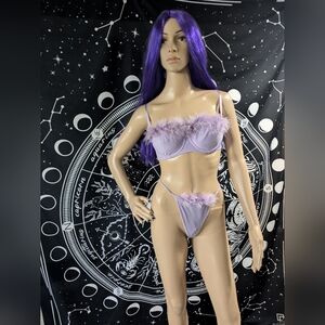 Secret Treasures fuzzy bra and underwear